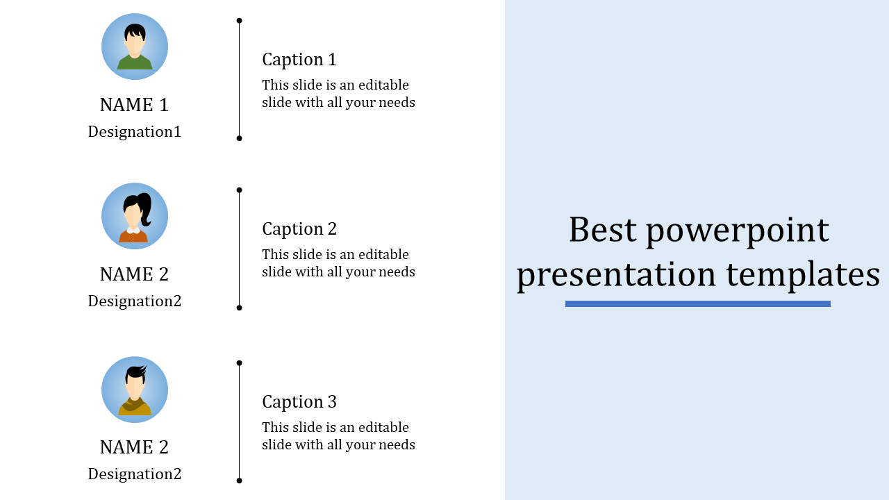 Free - Best PowerPoint Presentation Templates-Three Node